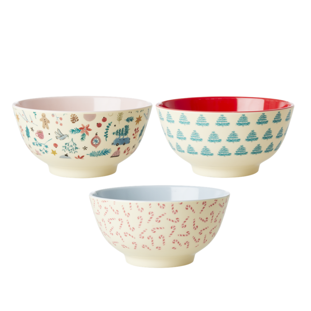 Christmas Tree Print Melamine Bowl Rice DK